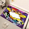1pc The Powerpuff Girls Print Area Rug - Soft, Washable Non-Slip Indoor Mat, Living Room, Home Office Decorative Rug,Office Decorative