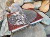 Embossed Celtic Tree of Life Leather Journal: Handmade Lined Paper Diary