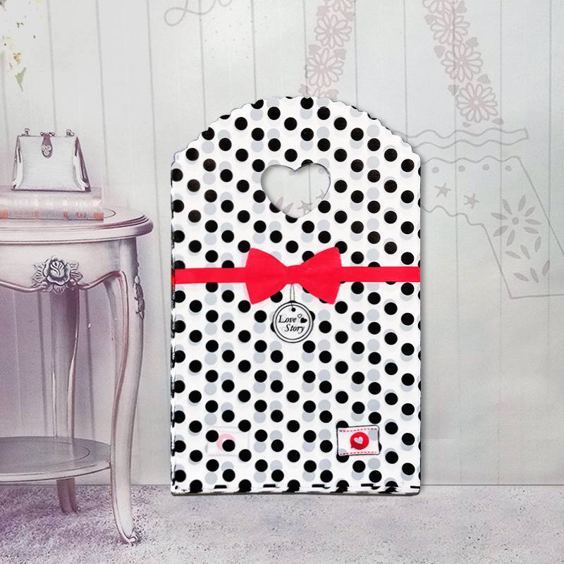 Small Plastic Bag With Handle Packaging Bags Boutique Gift Bag Mini Bag 50Pcs Trinket Bag Multi Designs