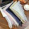 Triangle Scarf Women's New Breathable Thin Solid Color Headscarf Headband Hair Tie Small Fresh Decorative Scarf Silk Scarf