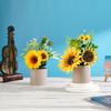 Artificial Flower Sunflower Potted Plant Desktop Counter Display Placement Decoration