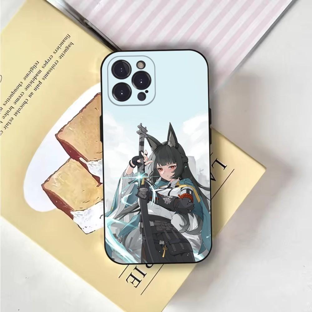 Чехол для телефона Miyabi Hoshimi для iPhone 16,15,14,13,12,11,Pro,X,XS,Max,XR,Plus,Mini Мягкий черный чехол