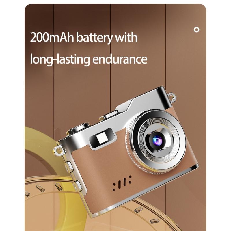 Retro Design Mini Digital Camera 1080P Video Recording Supports 16GB 32GB Card