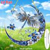 2D Flat Acrylic Dragonfly Catcher, Window Hanging Decoration, Suitable for Home, Office, Garden, Wreath Center Decoration, Gift for Friends and Family
