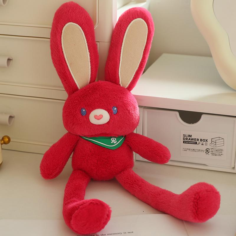 Мягкая игрушка кролик, плюшевый брелок из меха кролика, мягкие милые аксессуары, брелок для ключей, подарок для женщин, девочек, детей, украшение для автомобиля