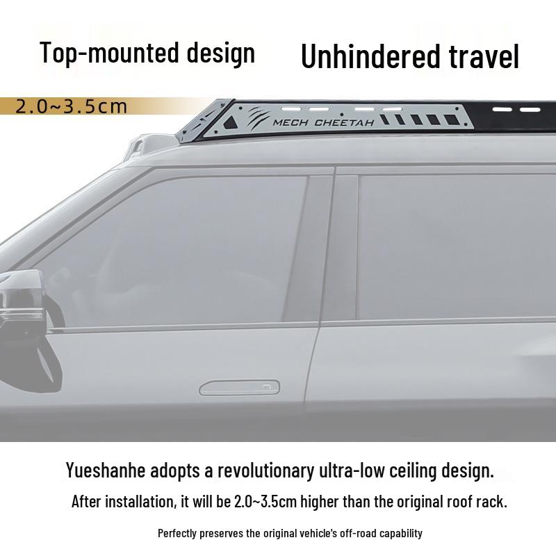 Compatible with BYD Yangwang 8 Roof Rack: Expansion Platform, Luggage Rack Crossbars, Awning, Side Ladder, Backpack.