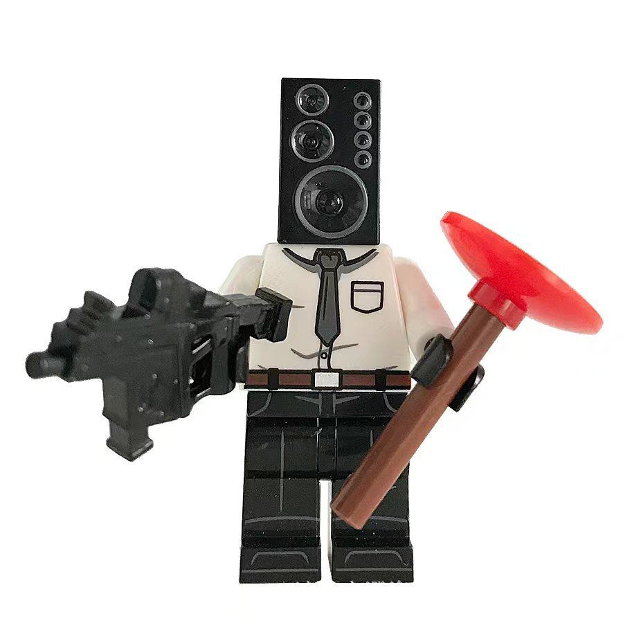 Skibidi Toilet TV Man Speaker Man Camera Man Building Toy Set, Action Figure Model, Creative Blocks, Gift for Boys Kids