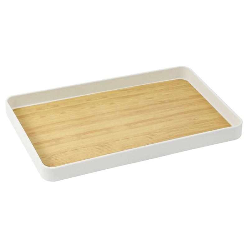 Plastic Serving Tray Decorative Tray Restaurant Home Tea Fruit Dessert Tray Resistant Food Cooking Storage Tray Kitchen Organize