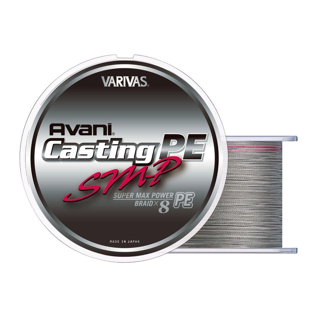 VARIVAS Avani Casting PE Super Max Power Max 8 Леска цвета Stealth Gray, 500м, #10, 150lb, Пряди,