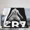 CR7 Футбол Футбольное Одеяло Роналдо Фланелевое Забавное Теплое Плед для Постельного Белья Декора Гостиной