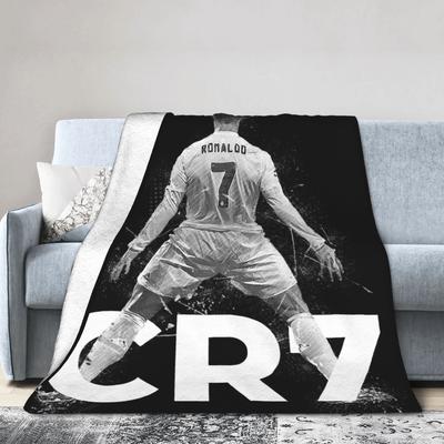 CR7 Футбол Футбольное Одеяло Роналдо Фланелевое Забавное Теплое Плед для Постельного Белья Декора Гостиной