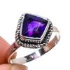 Natural African Amethyst Gemstone Handmade 925 Solid Silver Gift Ring S.9 R2d15