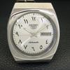 SEIKO 5 AUTOMATIC JAPAN MENS 7009A VINTAGE ARABIC SILVER DIAL WATCH a702459-5