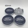 KLYD4 NEW 4pcs 3D for 54mm 56mm 60mm 68mm Ford Car emblem Wheel hub Center Cap Badge covers sticker Decal styling auto Accessories