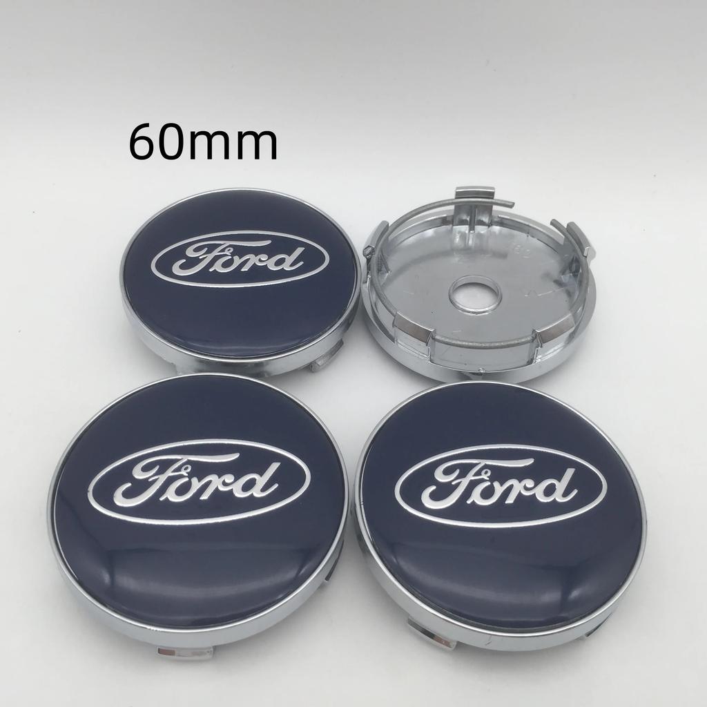 KLYD4 NEW 4pcs 3D for 54mm 56mm 60mm 68mm Ford Car emblem Wheel hub Center Cap Badge covers sticker Decal styling auto Accessories