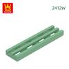 Нетоксичный 244 шт./Лот 2412W Модифицированная плитка 1x4 Решетка Двойная плоская Двойная линия Блок Moc Цветные Аксессуары Совместимые с Кирпичными Подарками