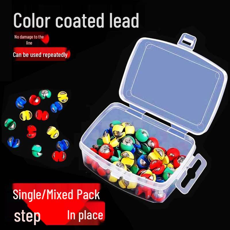 Yizhan Lion Line Устойчивый к укусам резиновый зажим и набор грузил для ловли с плота - Водонепроницаемый инструмент для поиска дна.