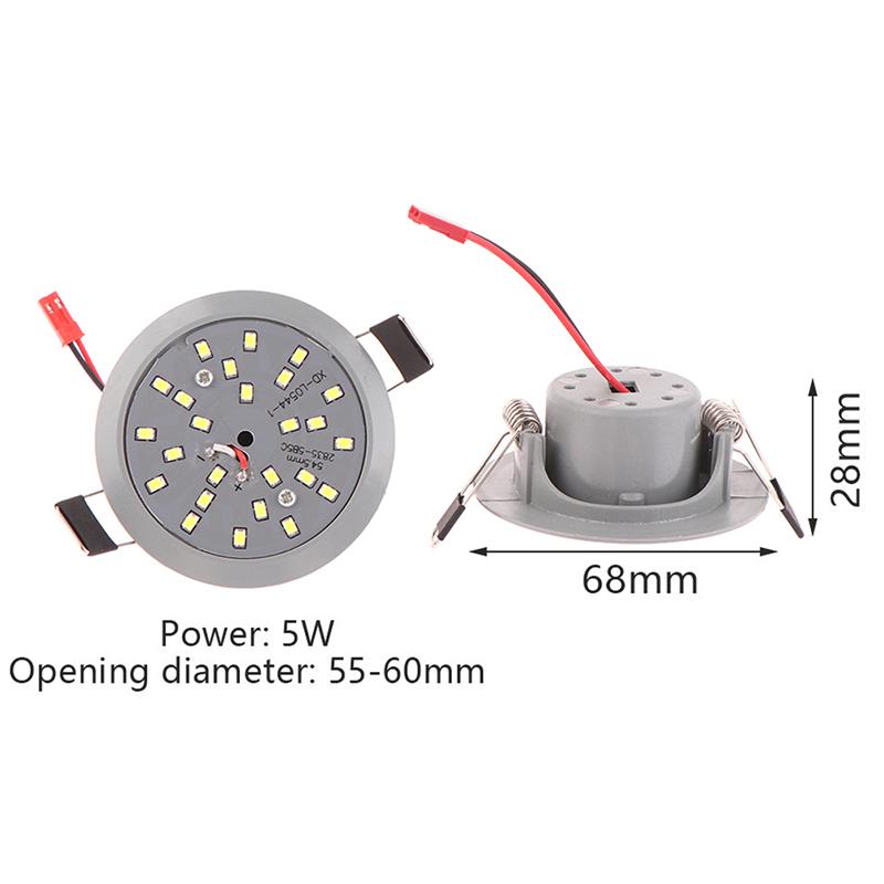 Светодиодный точечный светильник 5 Вт 220 В Встроенный световой стакан Светодиодная лампа Прожектор Двойной круглый Потолочный Встраиваемый Зонтик Светодиодная кукурузная лампа