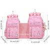 2023 Kid Bag School Bag Girls Schoolbag Splashproof Backpack Cute Cartoon Shoulder Bag Elementary Daypack School Supply  Purple