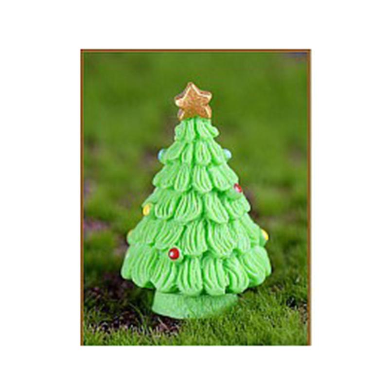 Mini Christmas Tree Couple Figurine Doll Garden Decor Ornament Kid Toy Miniature Landscape Christmas Decorations for Home