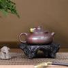 Handmade Yixing Zisha Teapot by Famous Artist - Original Ore Bronze Mud with Plum Shadow Design, Perfect for Kung Fu Tea Sets