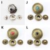 1Set Press Studs Fasteners Clothing Snap Buttons Garment DIY Metal Sewing Accessories Leather Craft