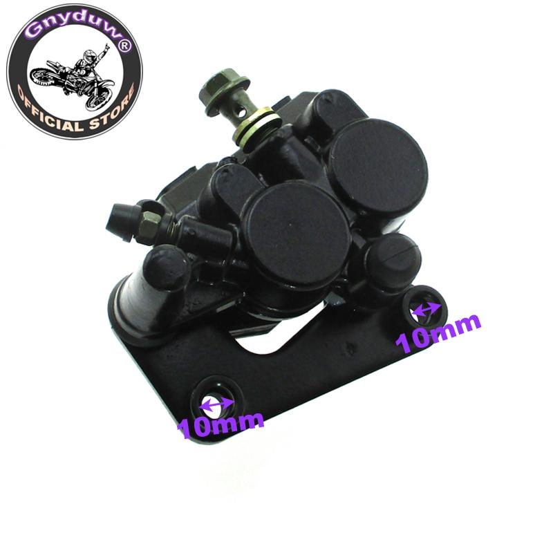 Gnyduw Front Disk Brake Caliper Left For 2 Piston Scooter Moped 50cc 125cc GY6 Baotian Parts