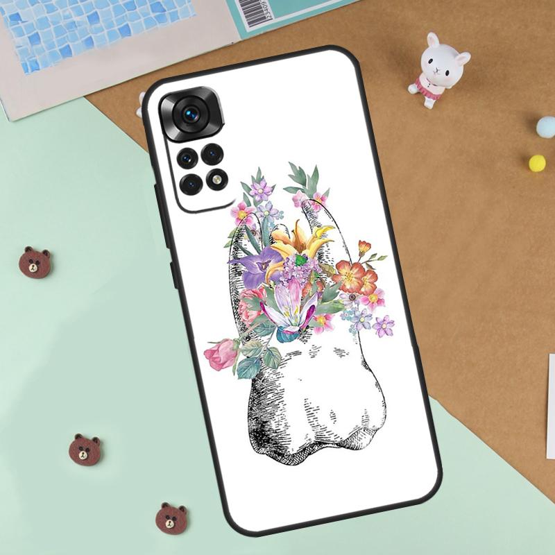 Cute Tooth Dentist Case For Xiaomi Redmi Note 13 12 11 9 10 14 Pro 10S 11S 12S Cover For Redmi 13C 10C 12C 14C