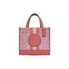 Сумка-тоут Dempsey 22 Classic Stripe And Logo из канваса и кожи для женщин, цвет Тоффи-Розовый C8417-IMTVT