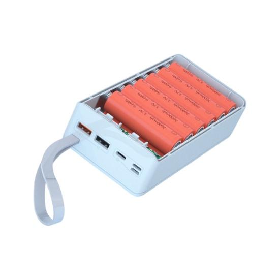 Корпус power bank C12 без пайки, съемный, DIY, 12x18650, QC PD, портативный корпус зарядного устройства для смартфона