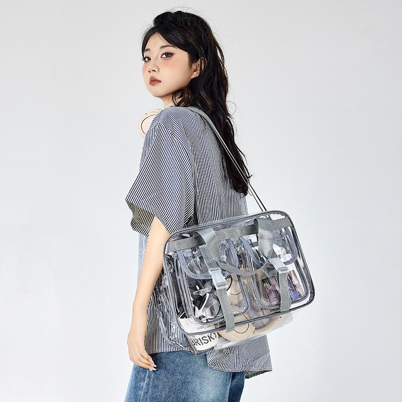 Прозрачная дорожная сумка женская большая вместительная сумка для йоги сумка для плавания