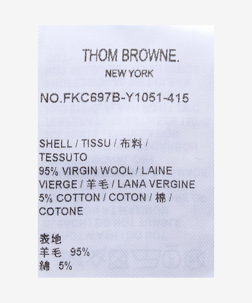 Thom Browne Merino Wool Bobble Stitch Lace Trim Cardigan - Navy / Fkc697By1051415