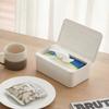 1PC Japanese Style Wet Tissue Box with Lid Dustproof Household Desktop Disposable Mask Storage Storage Box