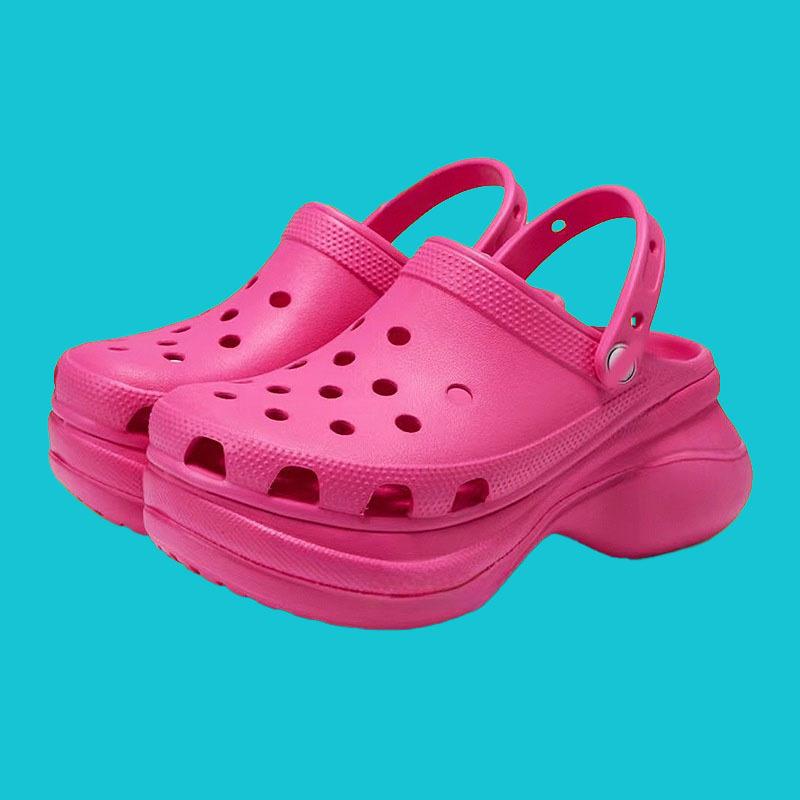 Сандалии на платформе, женские летние сабо на толстой подошве из ЭВА, садовые туфли, женские удобные нескользящие пляжные сандалии