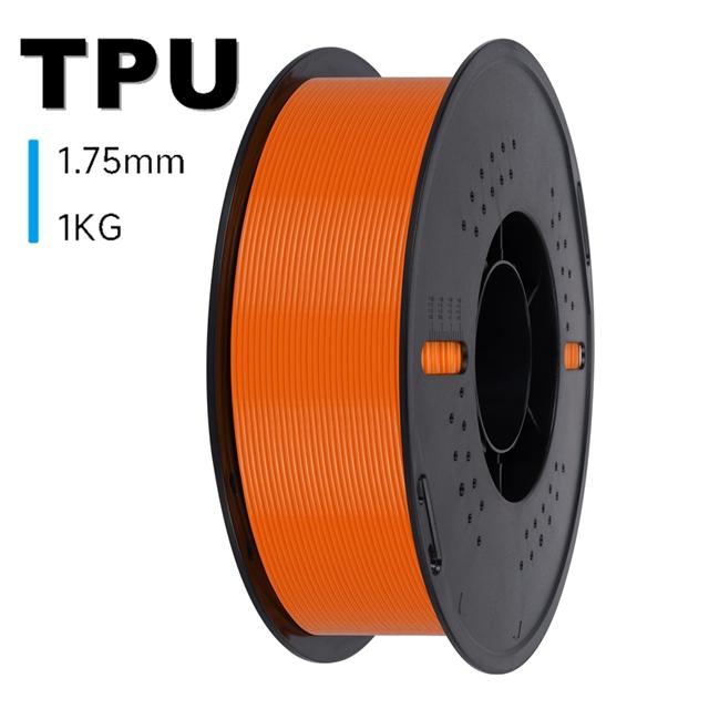 KINGROON 3D Printer Filament TPU 1KG 1.75mm Soft Flexible 3D Printing Material High Resilience TPU Plastic Net Weight 1kg/roll