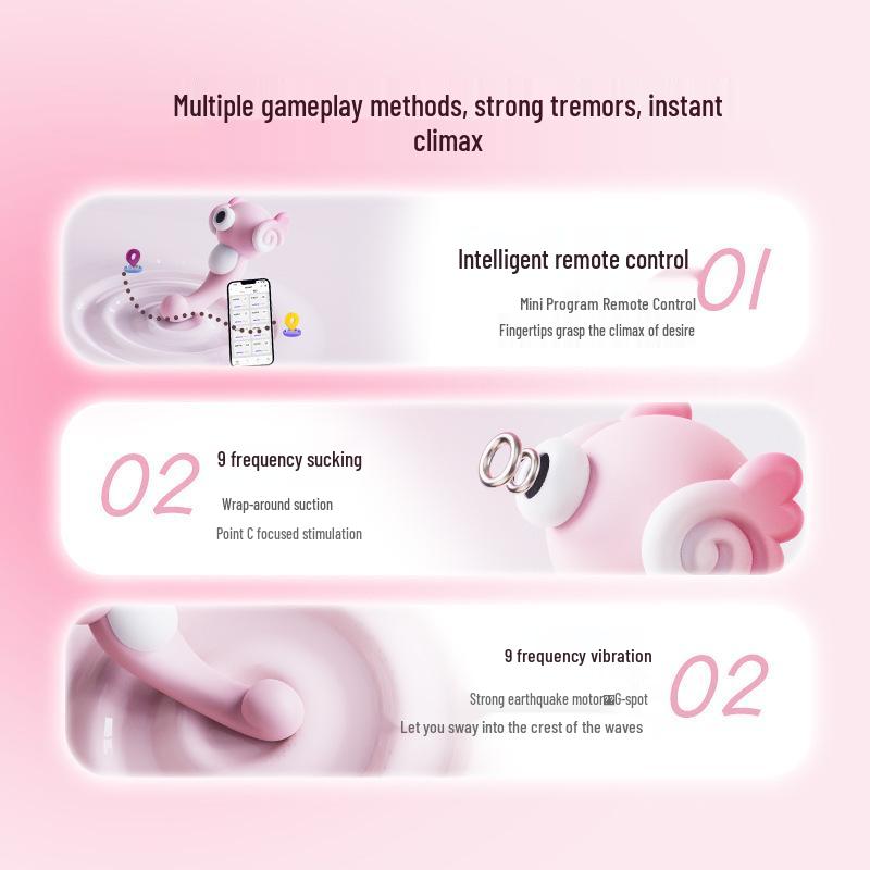 Wobbly Horse Multi-Frequency Remote-Control Vibrator for Women