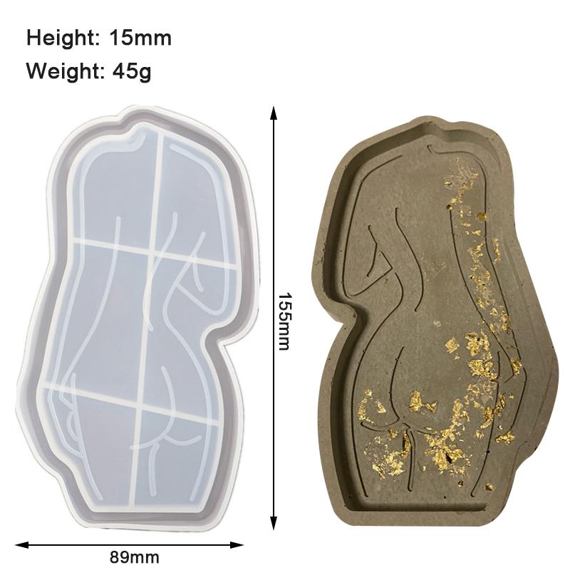 DIY Irregular Storage Tray Silicone Mould DIY Cushion Plate Gypsum Resin Mold Jewelry Storage Box Drip Mold Home Decoration Rrt