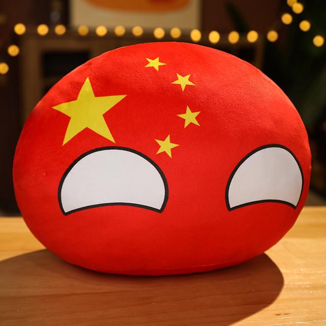 Мультяшный Polandball Страна Шар Игрушка Плюшевый Подвеска Плюшевая Кукла Шарик с Национальным Флагом СССР США ФРАНЦИЯ РОССИЯ Великобритания ЯПОНИЯ ГЕРМАНИЯ ИТАЛИЯ