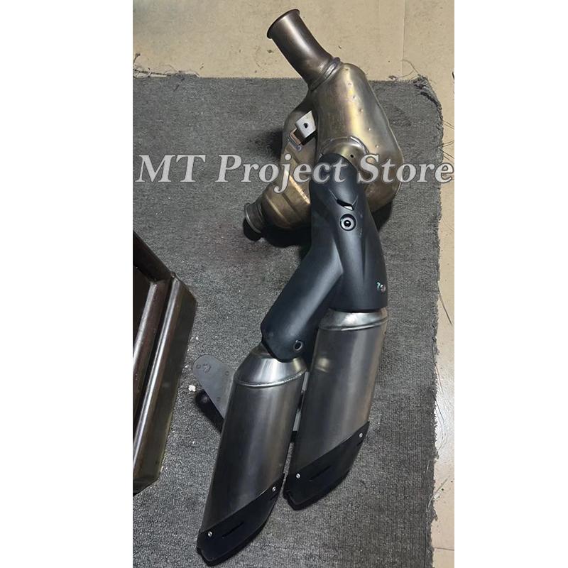 Для Ducati Monster 950 937 2021 2022 2023 Мотоцикл Выхлопные системы Escape Средняя соединительная трубка Нержавеющая сталь Соединение Оригинальный