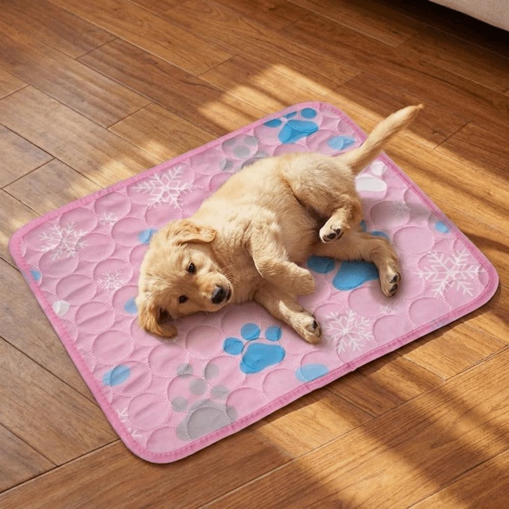 Breathable Dog Cooling Pad Soft Dog Sleeping Mat Cartoon pattern Cat Nest Bed Dog Crate