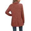 Spring and Autumn Women's Blouse High Neck Bib Side Split Solid Color Long Sleeve Top