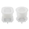 Silicone Mold for Cement Cup, Perfect for DIY Crystal Resin and Wax Candle Holder Crafts - Innovative Mirror Design