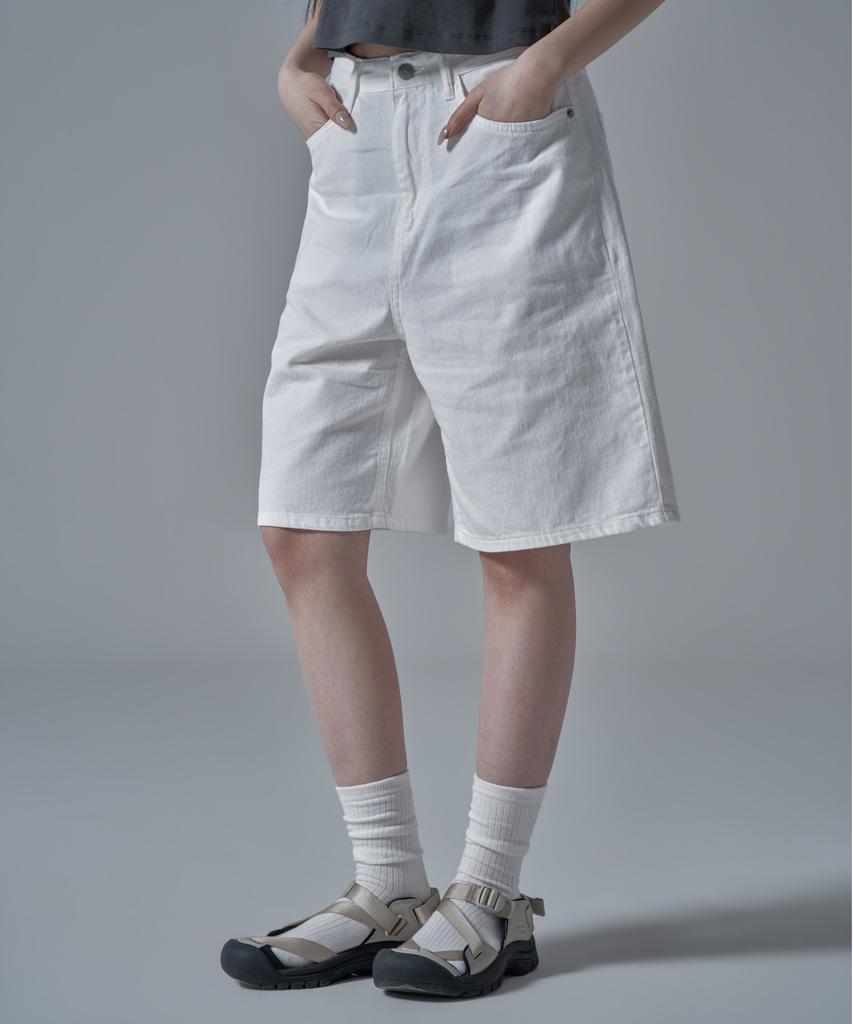 WAARFORWOMAN W1134 Cotton Shorts_White
