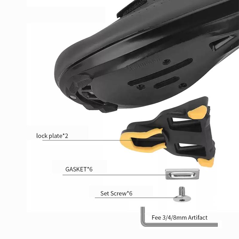 KINAN Bicycle Locking Pedals About 189 Grams 94x69MM Carbon Fiber Body Titanium Alloy Axis With Tools Road Bicycle Winter Cycle
