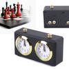 Vintage Mechanical Chess Clock, No Battery Needed, Classic Analog Timer for Chess Games, ABS Plastic, Retro Tabletop Game Clock
