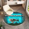 Sandbox electronic Xbox games Minecraft circular carpet Household goods decoration anti slip home table and chair mat aisle door mat carpet D11