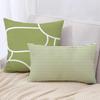 Nordic Simple Green Small Fresh Floral Modern Simple Pillow Sofa Living Room Model Suede Waist Pillow Case Pillow