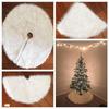 Fashion Home Decoration Children's Toy Carpet Christmas Plush Skirt Pure White Long Haired Christmas Tree Skirt
