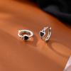 Black Love Earrings Niche Design Earrings New High-end Earrings