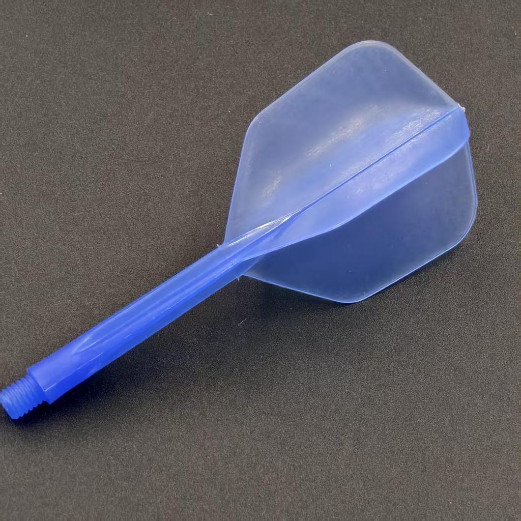 Transparent One-piece 2BA Dart Flight Pre-shaped Integrated Dart Tail Anti-break Shockproof Durable Blade Keep Stable Flying